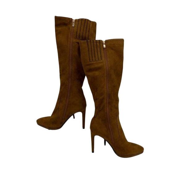 NEW Lady Couture Women's Brown Fringed Suede Knee Boots EURO 42/11 - Picture 5 of 6